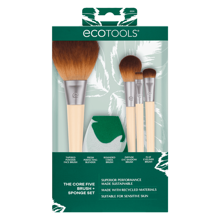 Core Five - Brochas de maquillaje, esenciales para polvos y ojos