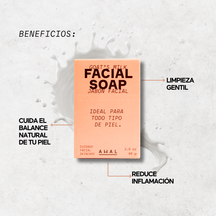 Facial Soap Jabón facial limpieza suave y profunda