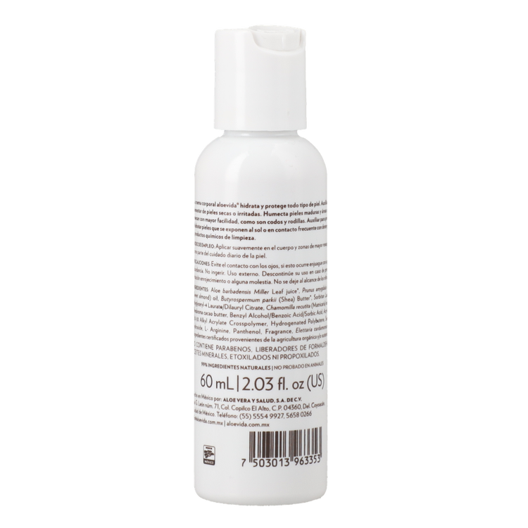 Crema corporal, humectación y protección