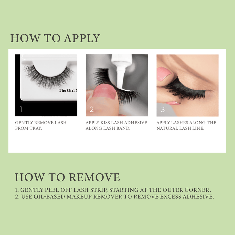 Lash Couture Pestañas de tira hecha a mano con seda sintética