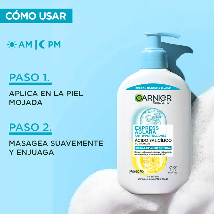 Garnier Skin Gel limpiador limpia, matifica y protege