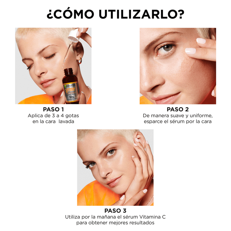 Garnier Skin - Sérum, con Vitamina C pura