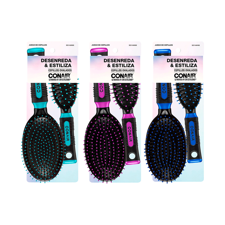 Conair - Set de cepillos ovalados professionals