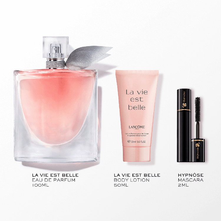 La Vie Est Belle - Set de regalo, Eau de Parfum 100 ml + Body Lotion 50 ml + Mascara 2 ml