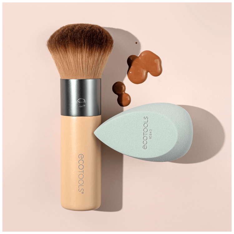 Blend + Blur Duo - Set de brochas, para polvos, crema y difuminar