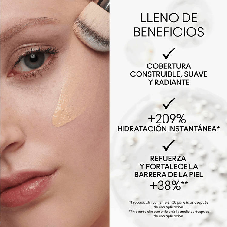 Studio Radiance Serum Powered Foundation - Base de maquillaje, hidratación, luminosidad y cobertura uniforme