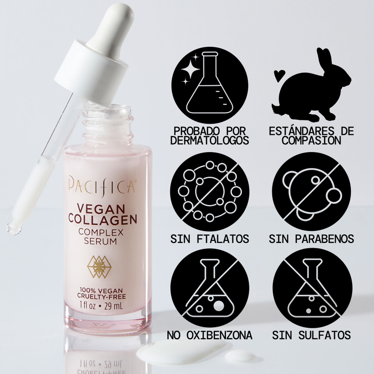 Vegan Collagen Complex Face Suero facial limpiador potencia la hidratación
