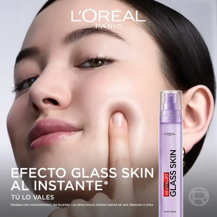 Revitalift Laser - Crema facial glass skin, con acido hialurónico 50g