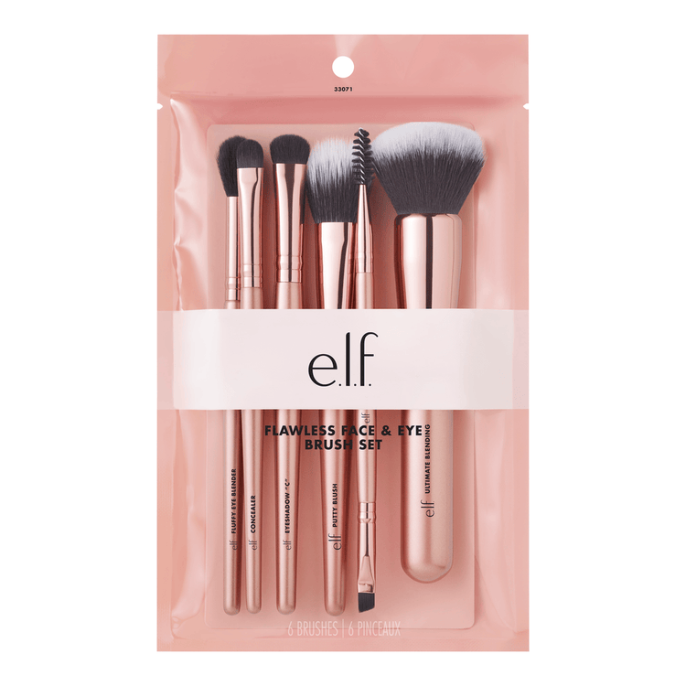e.l.f. Flawless Face & Eye Brush 6 Piece Set Juego de 6 brochas de maquillaje facial completo