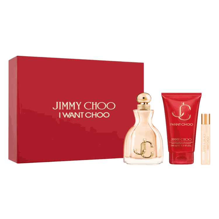 I Want Choo Le Parfum - Set de regalo, parfum 100 ml + 2 piezas