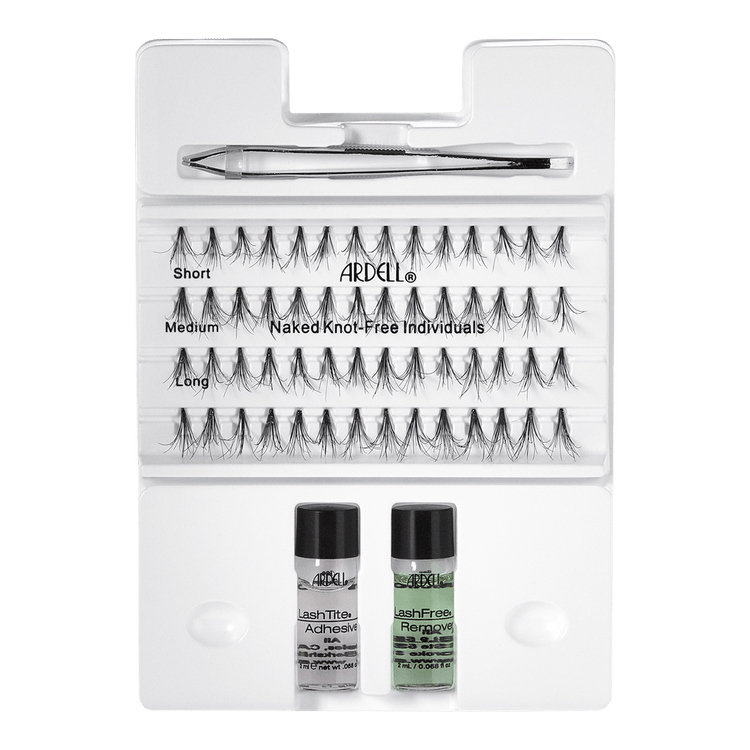 Naked Extensions Kit, Combo Individual Lashes Kit de extensiones de pestañas extensiones individuales ligeras y naturales.