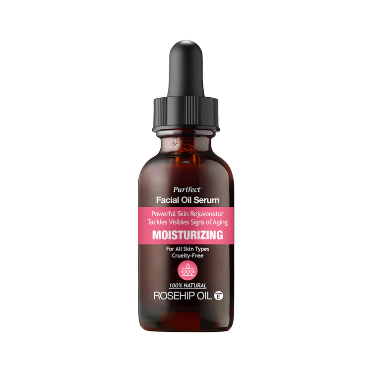 Facial Oil Serum Moisturaizing Rosehip + Vit E Serum hidrata y repara la piel