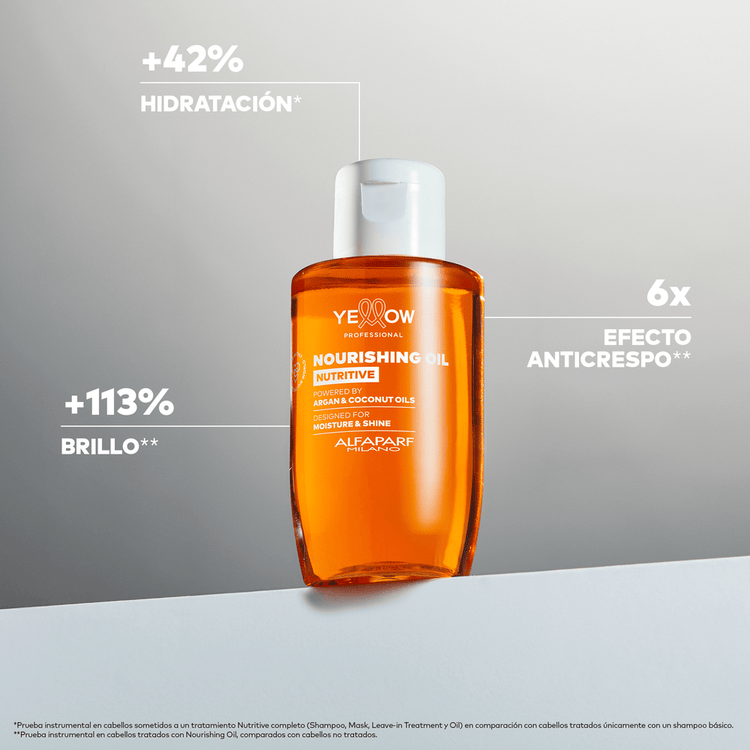 Yellow Hair Care Aceite nutrición, brillo y protección humedad