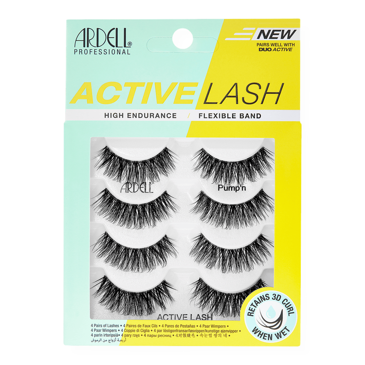 Active Lash Multipack Strip Lash, Pump'n Pestañas postizas pestañas fitness con volumen y levantamiento.
