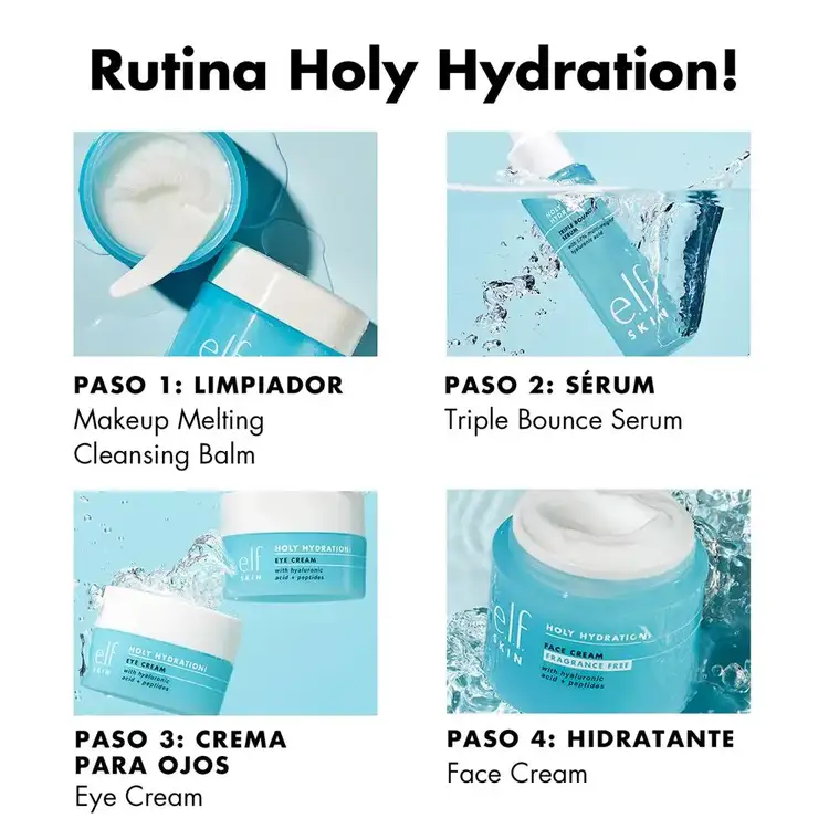 Holy Hydration! Triple Bounce - Suero con ácido hialurónico al 1.7%, para una piel hidratada y elástica