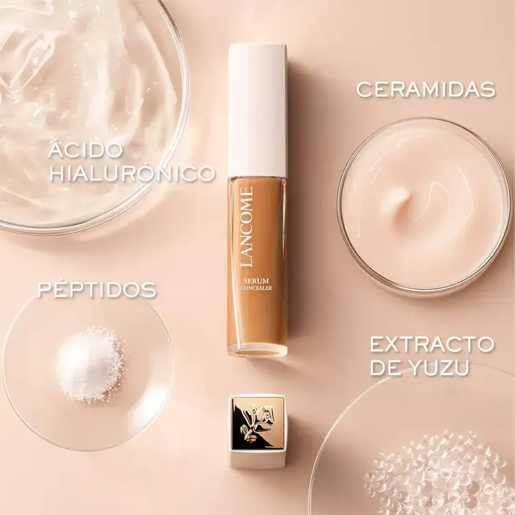 Teint Idôle Ultra Wear Care & Glow Serum - Corrector, con acabado de brillo potenciado