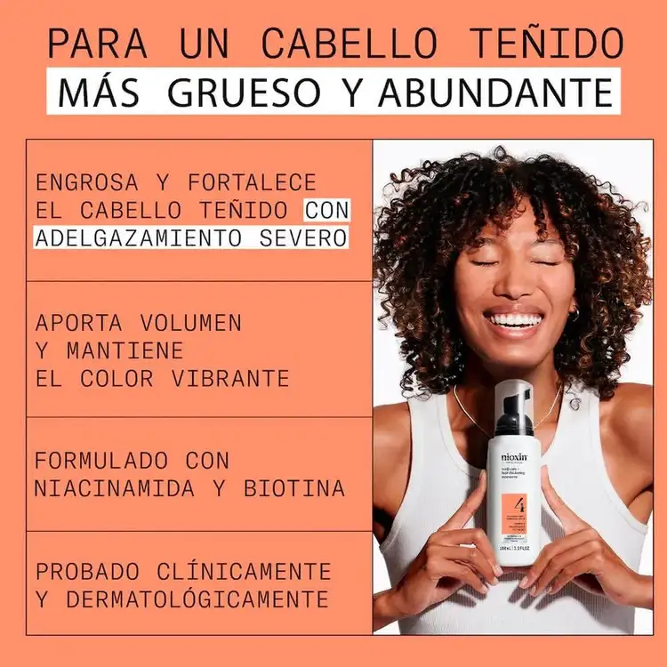 Sistema 4 - Tratamiento, para cabello teñido con adelgazamiento capilar