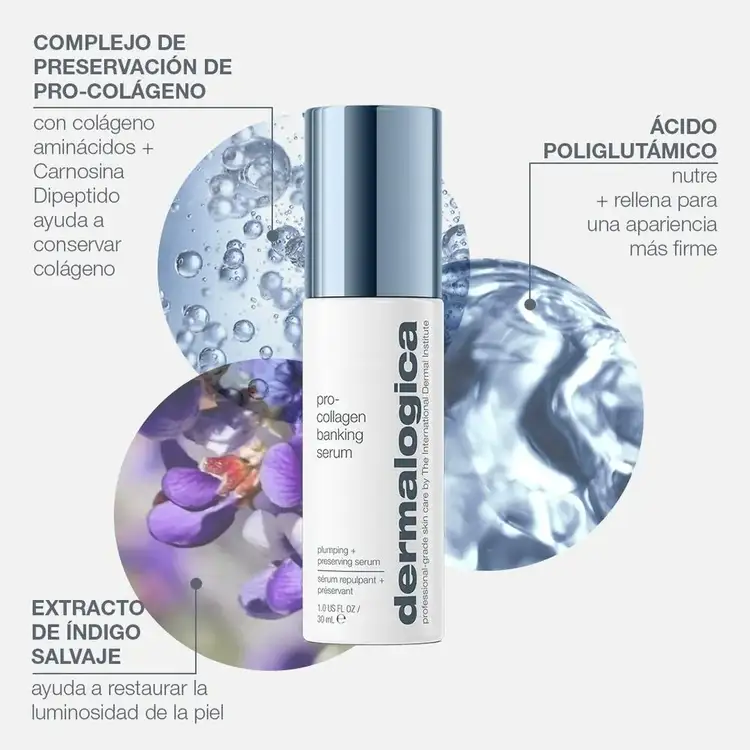 Pro-Collagen Banking Serum Suero preserva el colágeno, piel tersa y luminosa.
