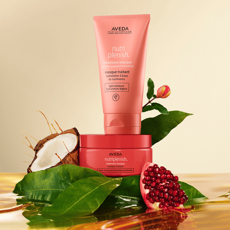 Nutriplenish Mascarilla hidratante ligera hidrata y nutre el cabello seco y opaco