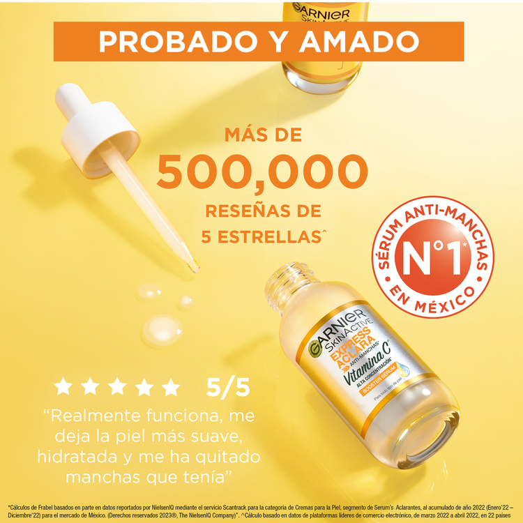 Garnier Skin Serum reduce visiblemente las manchas