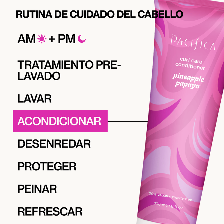 Pineapple Papaya Curl Care - Acondicionador, ideal para rizos