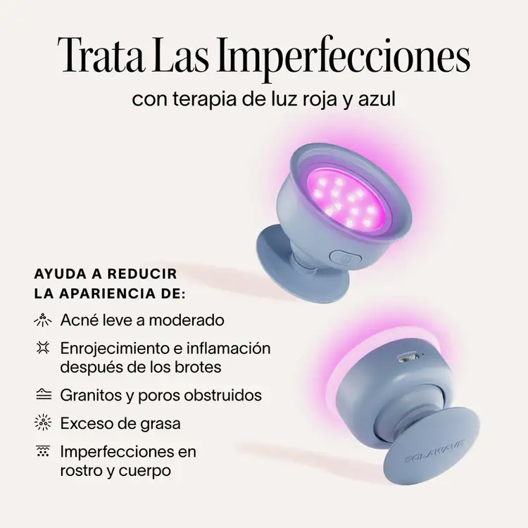 Bye Acne - Terapia de luz azul + roja, para el tratamiento del acné