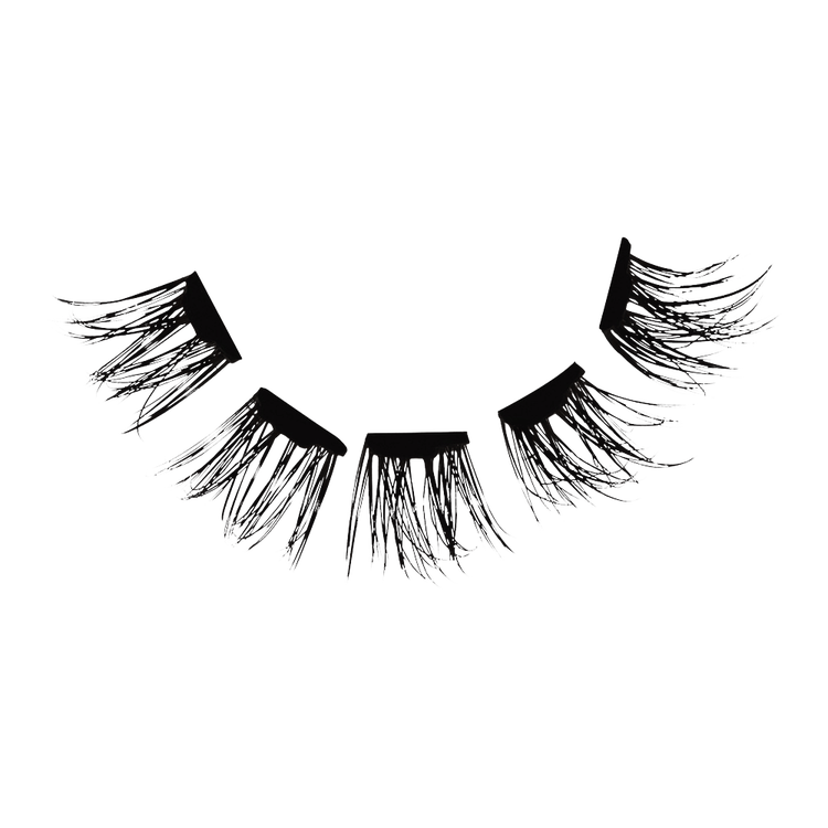 Press On 12 Count Faux Mink Natural Pestañas postizas pre-pegadas pestañas pre-pegadas faux mink naturales.