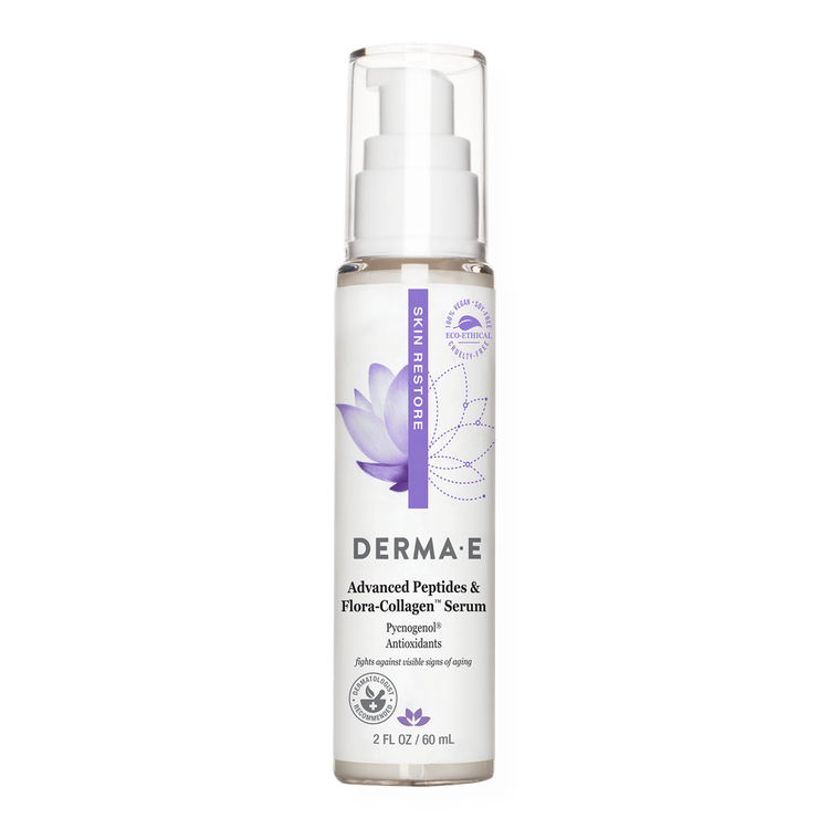 Advanced Peptides and Flora-Collagen Serum Suero avanzado promueve una piel suave