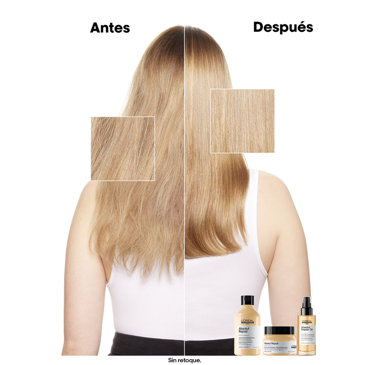 Absolut Repair Gold - Mascarilla, reduce el daño en el cabello