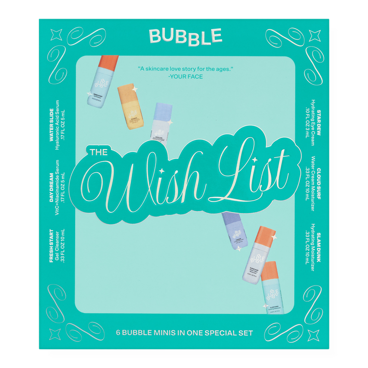 The Wishlist - Set de regalo, gel limpiador + crema hidratante + suero + crema de ojos