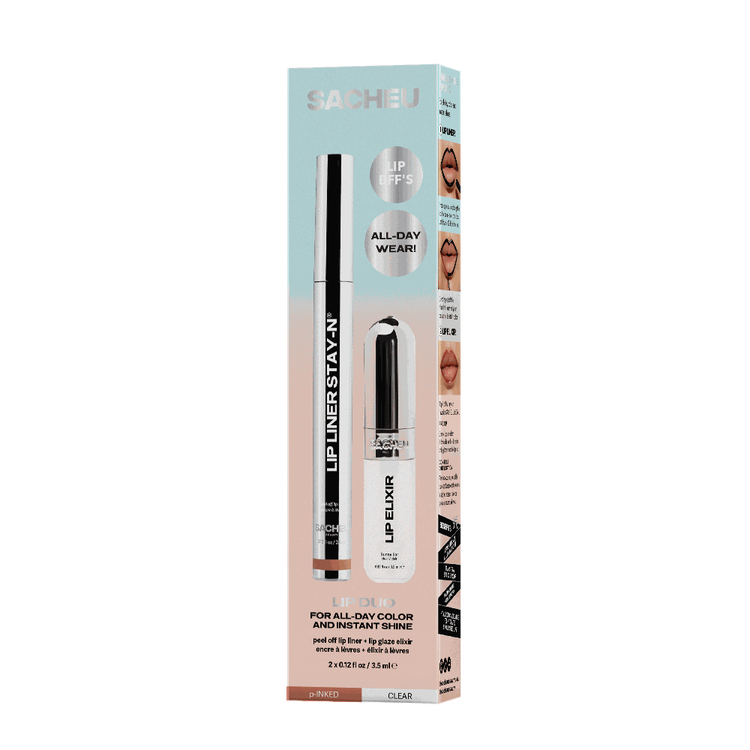 Lip Liner STAY-N® & Lip Elixir Bundle LINE & SHINE - Lip combo, delineador de labios y brillo labial