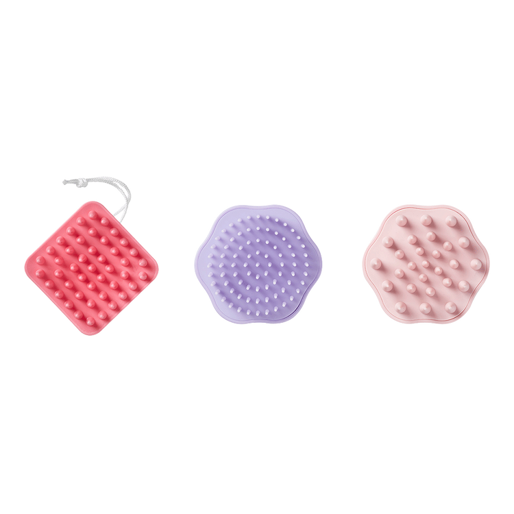 Conair - Mini cepillos scalp care 3 piezas de varios colores