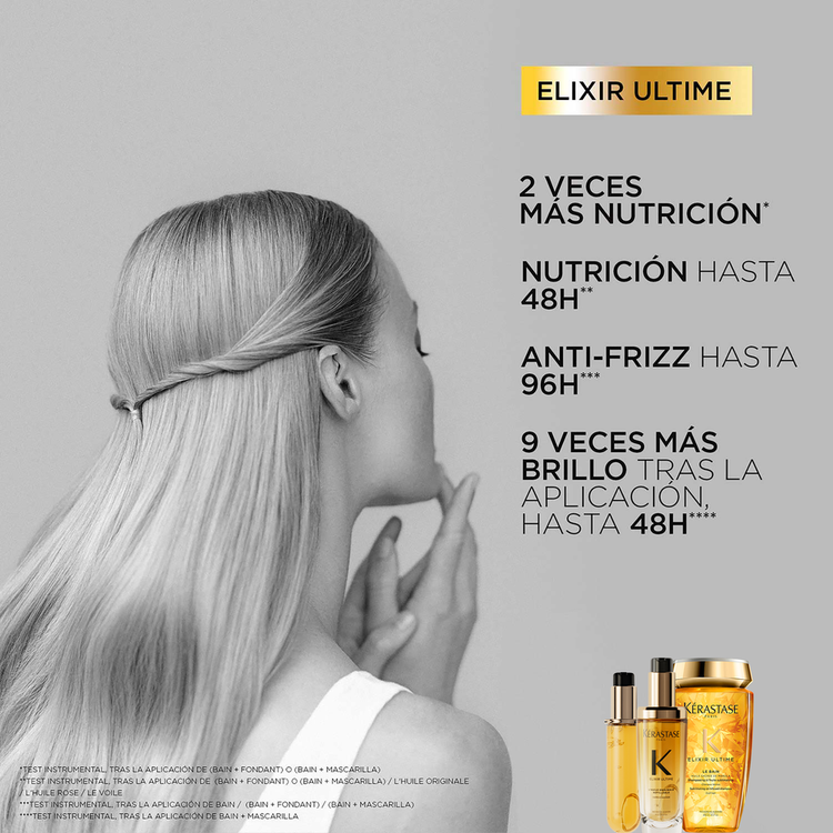 Elixir Ultime - Shampoo, brillo y nutrición profunda para el cabello
