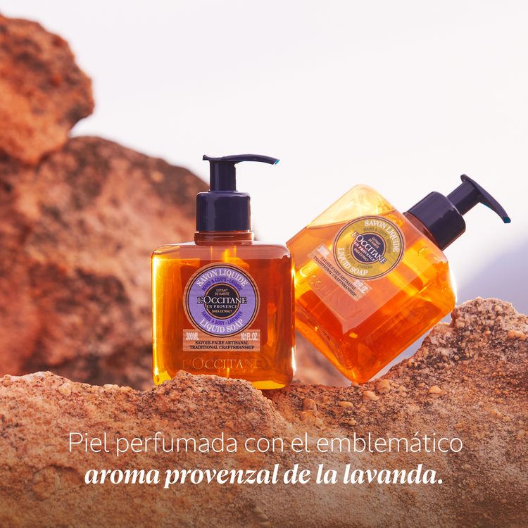 Jabón líquido, suaviza y perfuma la piel