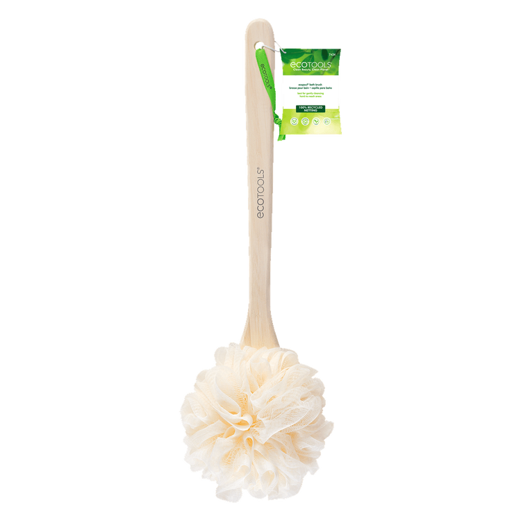 Eco Tools Ecopoufâ® - Cepillo de ducha, con mango largo y reciclado