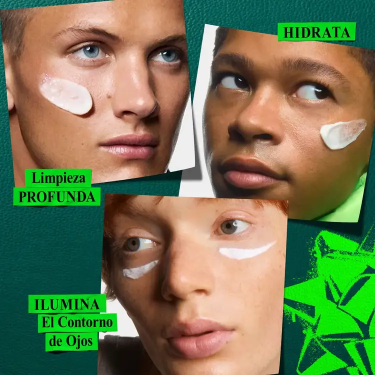 Age Defenders for him - Set de regalo, limpiador facial + crema de ojos + crema facial