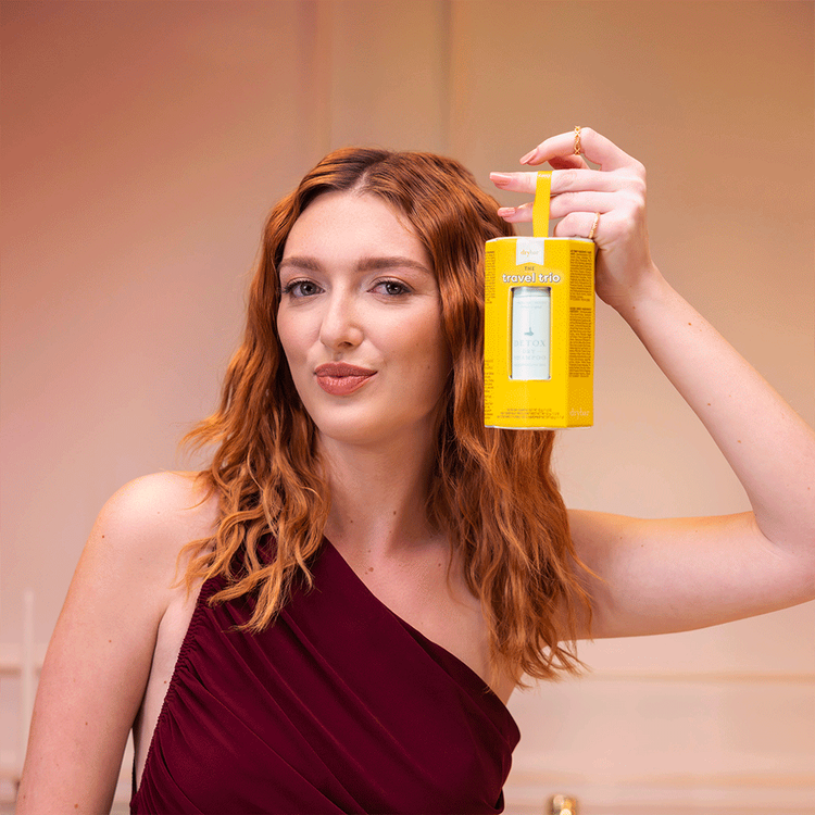 The Travel Trio - Set de Protector para el calor, Shampoo en seco y spray fijador