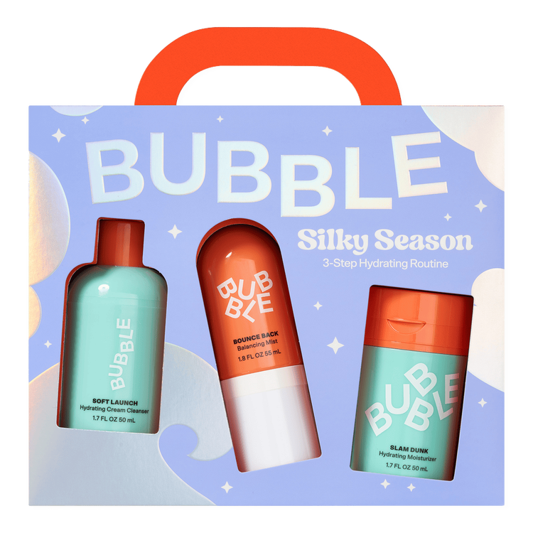 Silky Season - Set de regalo, limpiador en crema + spray de tóner hidratante + crema hidratante Slam Dunk