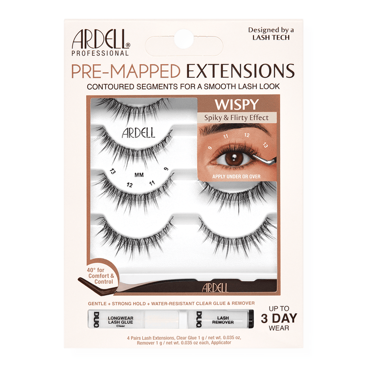 Pre-Mapped Wispy Extensiones de pestañas pre-mapeadas estilo wispy prediseñado.