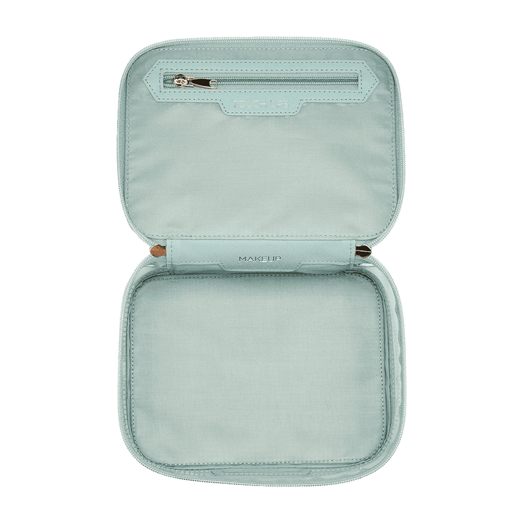 Tartan and twine - Neceser transparente color menta