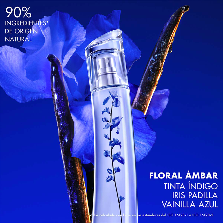 Flower Ikebana Indigo By Kenzo - Eau De Parfum, floral y ambarado que rinde homenaje al color más emblemático de Japon
