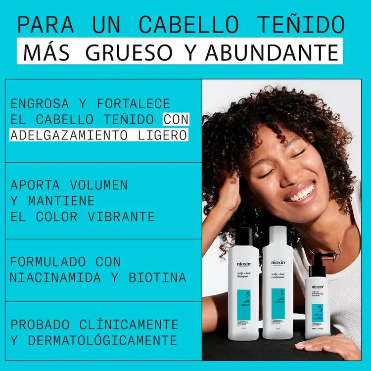 Sistema 3 - Kit, para cabello teñido con adelgazamiento capilar