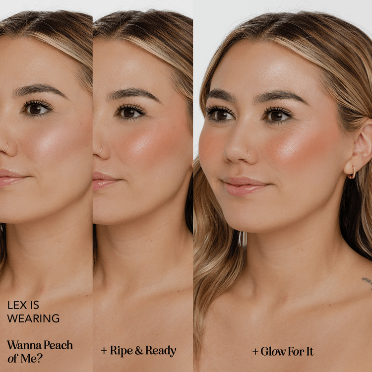 Go Flush Yourself Blush & Highlight Face Paleta de rubores e iluminador iluminación y color natural para el rostro