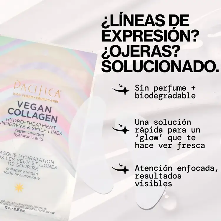 Vegan Collagen Hydro-Treatment Mascarilla para ojos humectación instantánea