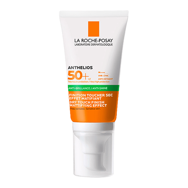 Anthelios - Protector solar facial, anti-brillo