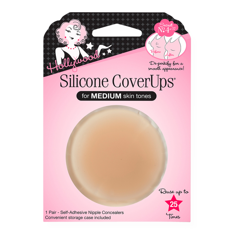 Silicone CoverUps - Cubiertos de Silicona para Pezones, hipoalergénicos reutilizables - Tono Medio