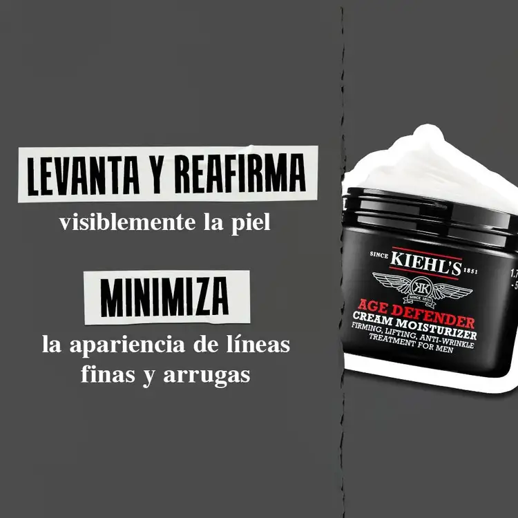 Age Defender - Crema hidratante para hombre, reafirma la piel