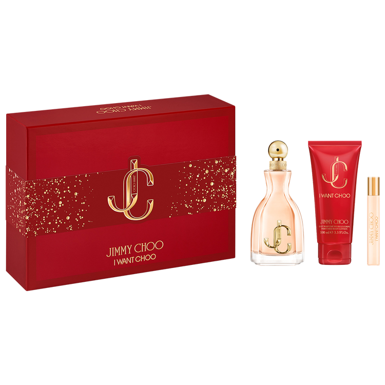 I Want Choo - Set de regalo, Eau de Parfum + mini + Body Lotion