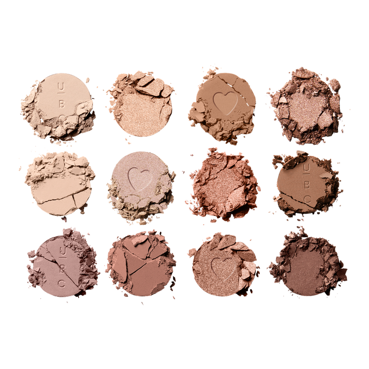 12 Pan Eye Shadow - Paleta de sombras, cobertura media
