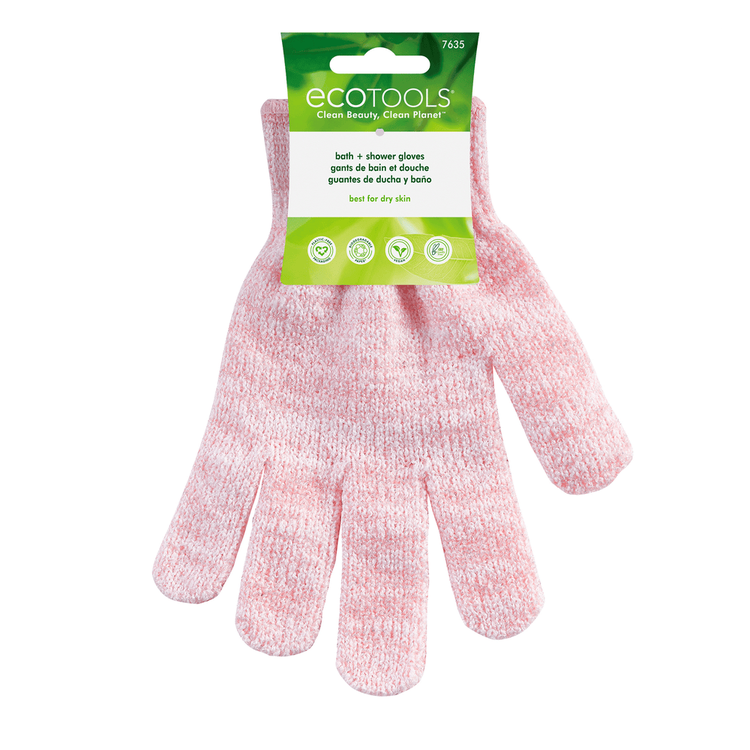 Ecotools Exfoliating - Guantes exfoliantes, para limpieza en ducha